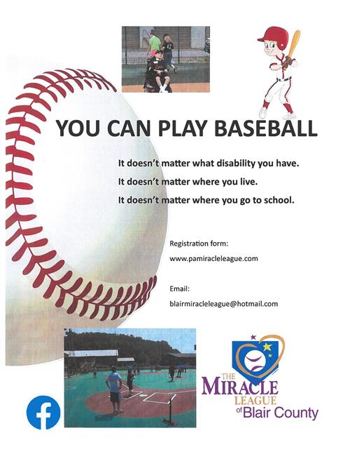 You can play baseball